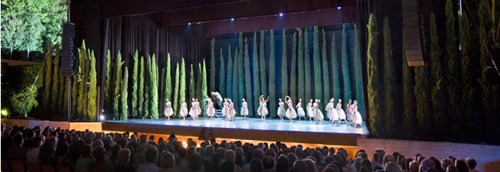 Ballet in the Generalife Gardens during the Granada Festival of Music and Dance