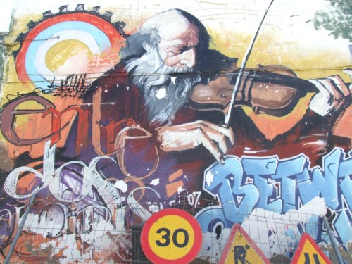 El Niño de las Pinturas, grafitti in Granada