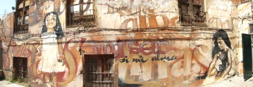 Wall mural by El Niño de las Pinturas on the Cuesta la Escoriaza in Granada