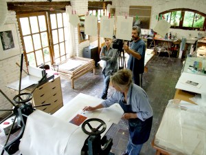 DSCF6500 The "Printmaking Master Classes" videos in the making