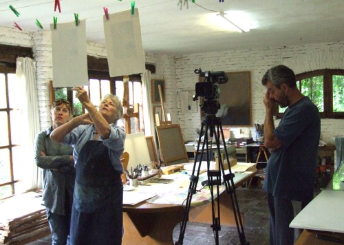 The making of Maureen Booth's "Printmaking Master Classes" videos