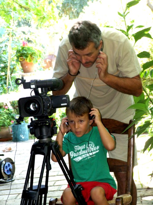 Juan Carlos with his assistant director, Mario