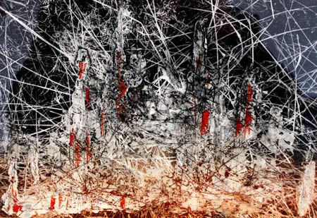 Lorna Ryan-Burden's prize winning liquid-metal print